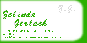 zelinda gerlach business card